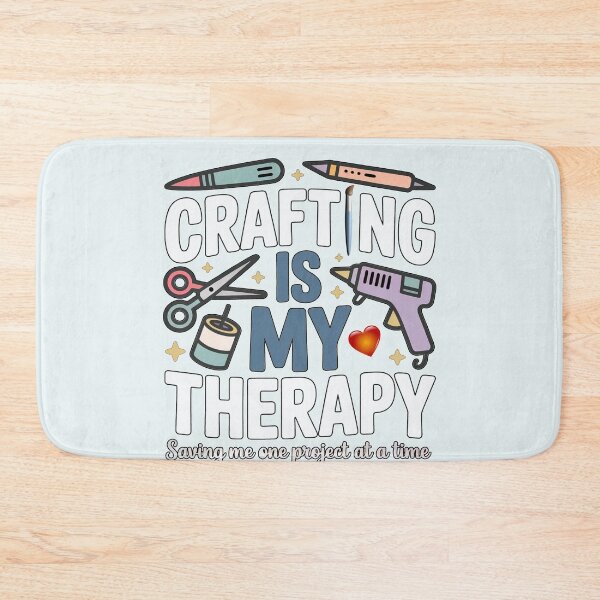 Item preview, Funny Crafters Crafting is my Therapy designed and sold by tamdevo1.