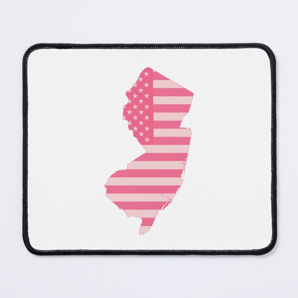 Item preview, New Jersey State Pop Pink Stars & Stripes – Trendy Pink designed and sold by Paper Drip.