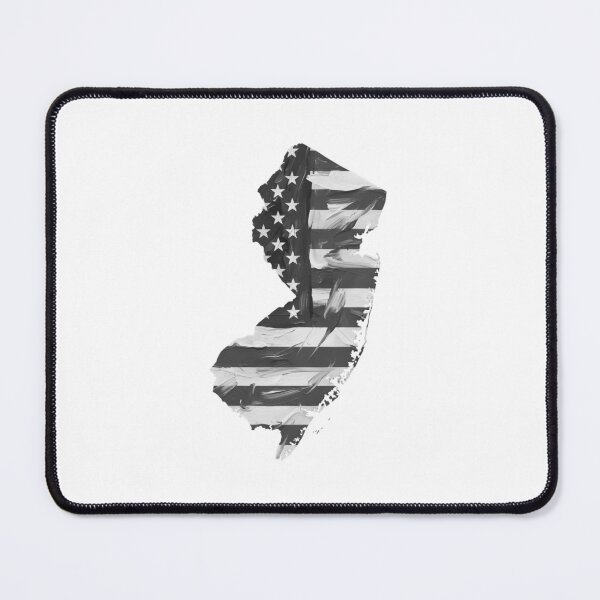 Item preview, New Jersey State Stars & Stripes Silhouette – Black and White designed and sold by Paper Drip.