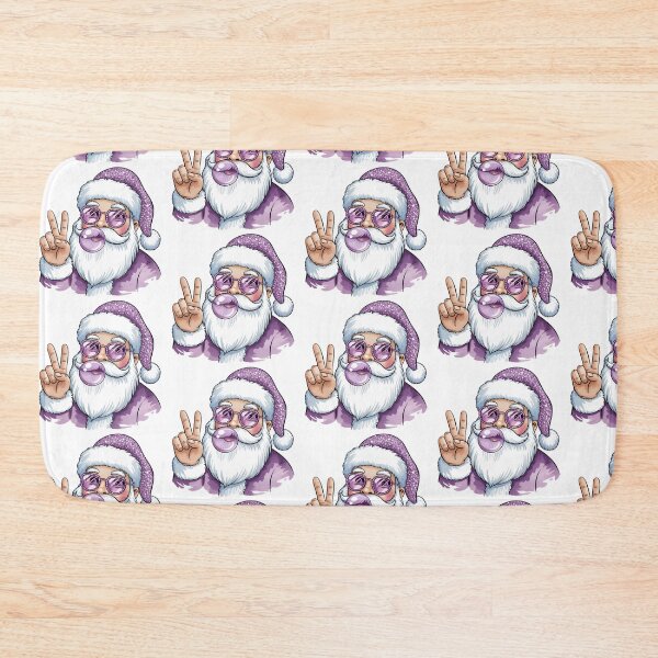 Item preview, Purple Cool Santa Glitter Sparkle Christmas Bubble Gum designed and sold by Adadita.