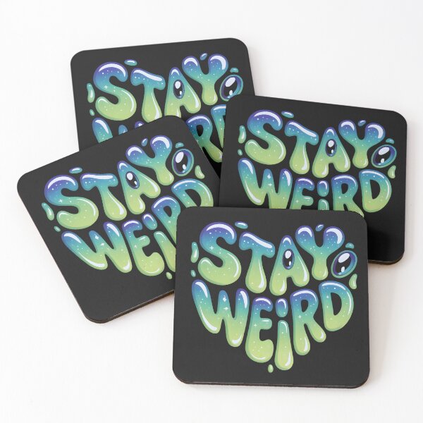 Item preview,  Stay Weird Weirdcore Slime Typography Retro Aesthetic Quote Design designed and sold by ViktoonShirts.