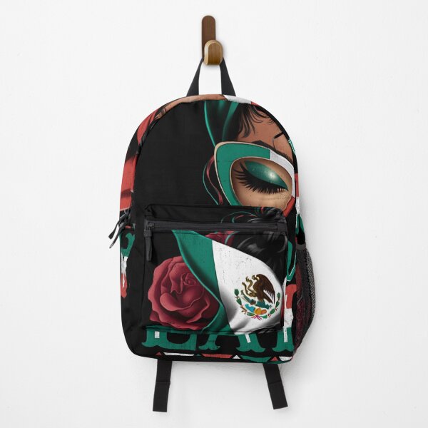 Item preview, Proud Latina Mexicana – Mexican Girl Flag Heart Art designed and sold by Suzy Perez Art.