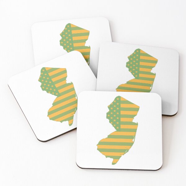 Item preview, New Jersey  Vintage State Flag – Green & Gold Americana designed and sold by Paper Drip.