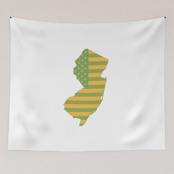 Item preview, New Jersey  Vintage State Flag – Green & Gold Americana designed and sold by Paper Drip.