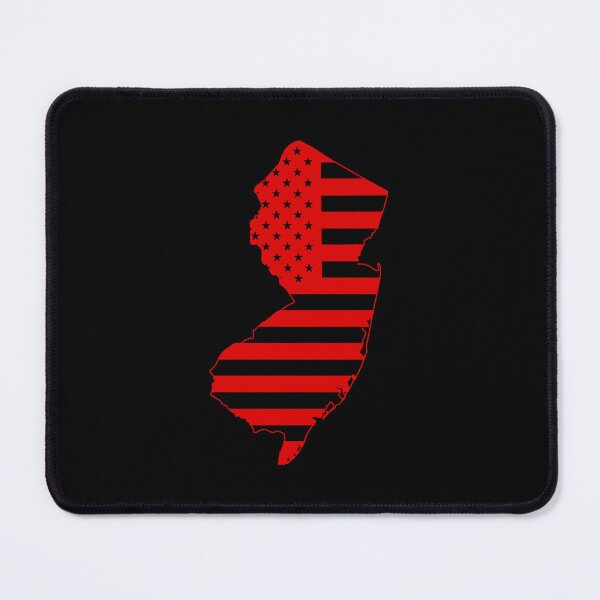 Item preview, New Jersey USA Flag Silhouette – Stars and Stripes State Outline designed and sold by Paper Drip.