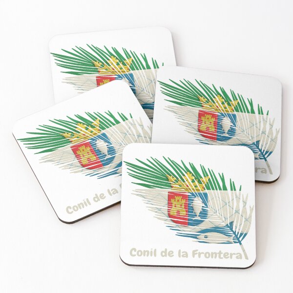 Item preview, Abstract Flag of Conil de la Frontera – Feather Shape Design designed and sold by ArteJorge48.