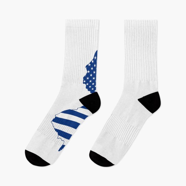 Item preview, New Jersey USA Flag Silhouette – Stars and Stripes State Outline designed and sold by Paper Drip.