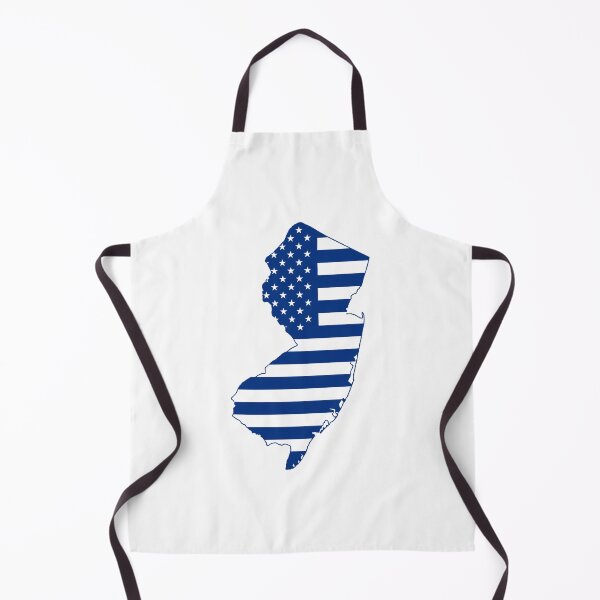 Item preview, New Jersey USA Flag Silhouette – Stars and Stripes State Outline designed and sold by Paper Drip.
