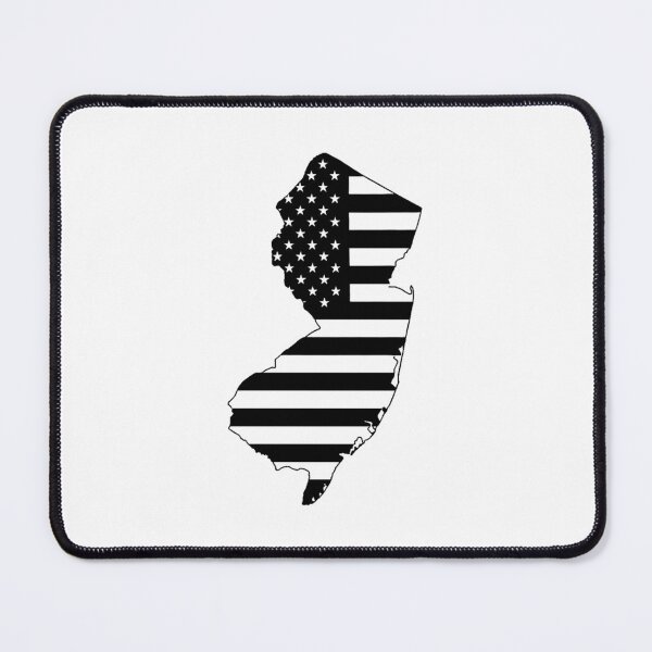 Item preview, New Jersey USA Flag Silhouette – Stars and Stripes State Outline designed and sold by Paper Drip.