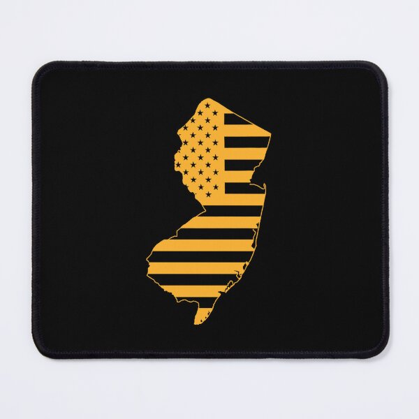 Item preview, New Jersey USA Flag Silhouette – Stars and Stripes State Outline designed and sold by Paper Drip.