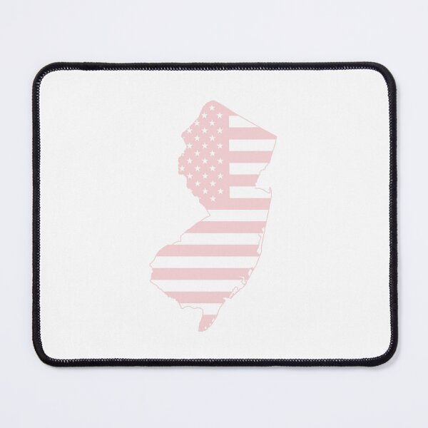Item preview, New Jersey USA Flag Silhouette – Stars and Stripes State Outline designed and sold by Paper Drip.