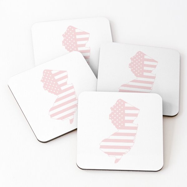 Item preview, New Jersey USA Flag Silhouette – Stars and Stripes State Outline designed and sold by Paper Drip.