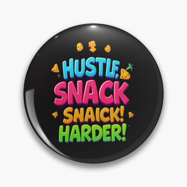 Item preview, Hustle Snack Harder – Funny Motivational Snack Quote Colorful Typography Design designed and sold by Trendworld00.
