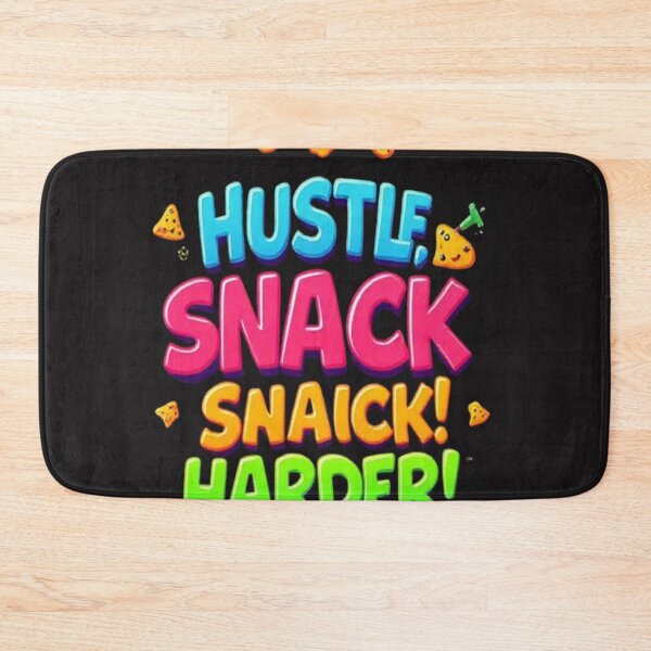 Item preview, Hustle Snack Harder – Funny Motivational Snack Quote Colorful Typography Design designed and sold by Trendworld00.