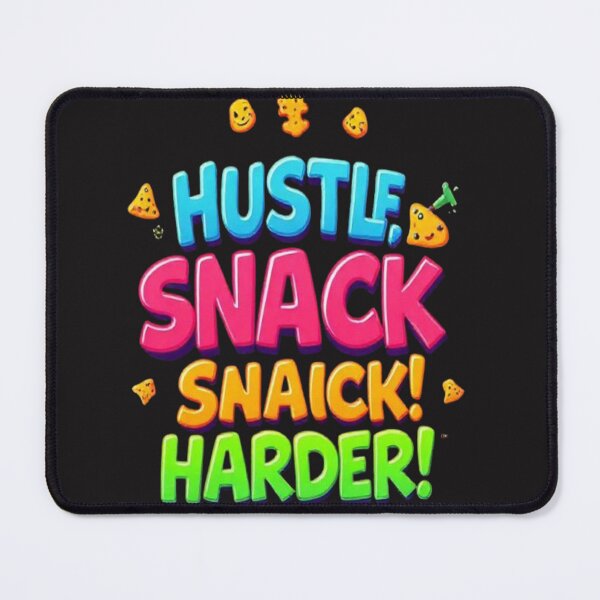 Item preview, Hustle Snack Harder – Funny Motivational Snack Quote Colorful Typography Design designed and sold by Trendworld00.
