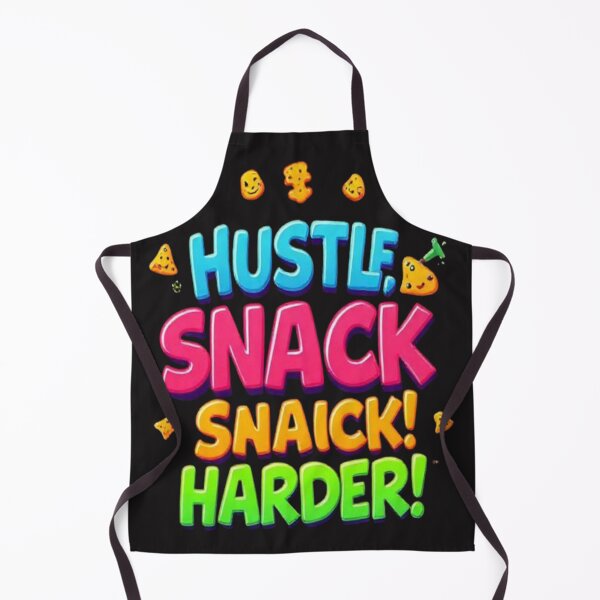 Item preview, Hustle Snack Harder – Funny Motivational Snack Quote Colorful Typography Design designed and sold by Trendworld00.