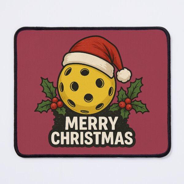 Item preview, Merry Christmas Pickleball Ball Xmas designed and sold by Prints-by-Olaf.