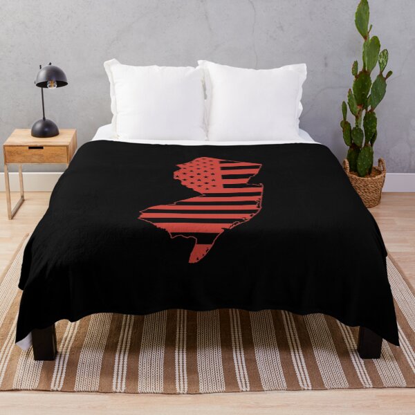 Item preview, New Jersey USA Flag Silhouette – Stars and Stripes State Outline designed and sold by Paper Drip.
