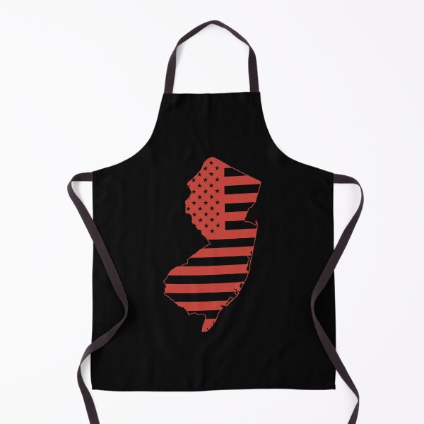 Item preview, New Jersey USA Flag Silhouette – Stars and Stripes State Outline designed and sold by Paper Drip.
