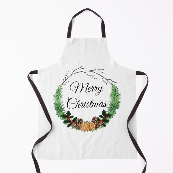 Item preview, Festive Pine & Citrus Christmas Wreath Print designed and sold by kerriwarren.