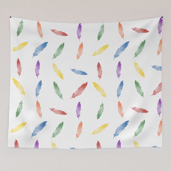 Item preview, Brightly Coloured Feathers designed and sold by QuirkyMint.
