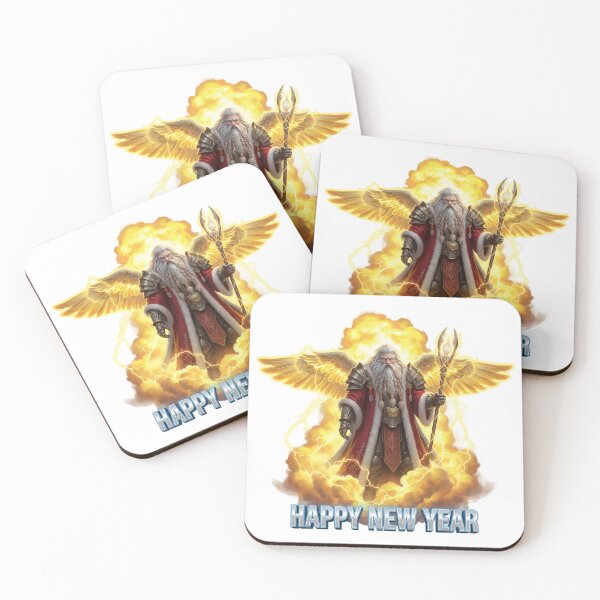 Item preview, Fantasy War-Angel Santa with Golden Wings designed and sold by newvisionart191.