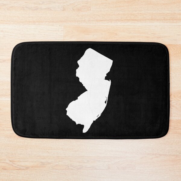 Item preview, New Jersey Map Silhouette – Minimal White designed and sold by Paper Drip.