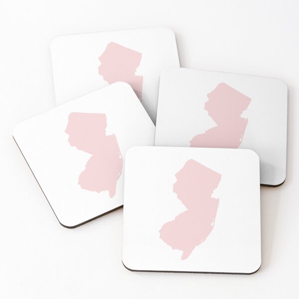 Item preview, New Jersey Map Silhouette – Minimal Pink designed and sold by Paper Drip.
