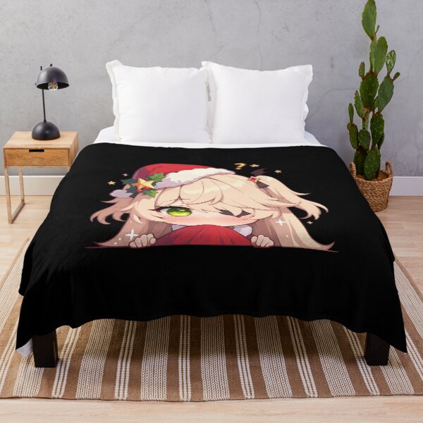 Item preview, Fischl Genshin Impact Game Christmas Peeker Chibi Kawaii Holiday Anime Girl designed and sold by Raslbazola.