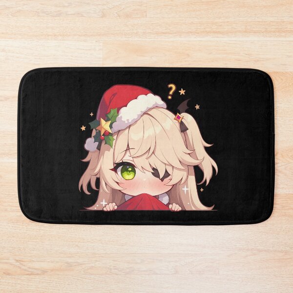Item preview, Fischl Genshin Impact Game Christmas Peeker Chibi Kawaii Holiday Anime Girl designed and sold by Raslbazola.
