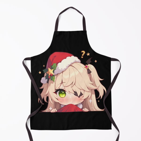 Item preview, Fischl Genshin Impact Game Christmas Peeker Chibi Kawaii Holiday Anime Girl designed and sold by Raslbazola.