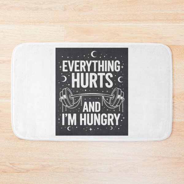 Item preview, Everything Hurts and I'm Hungry T-Shirt – Funny Fitness Humor, Vintage Gym Design designed and sold by zyntees.