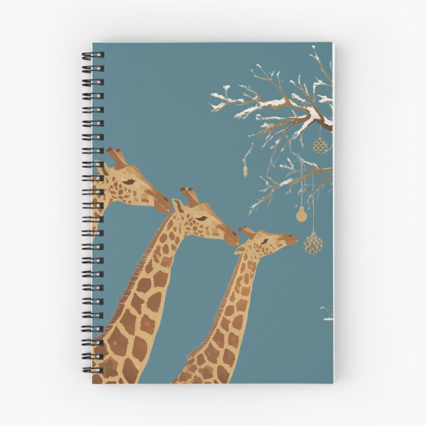 Item preview, Savanna Snowfall Giraffes – Whimsical Holiday Perception designed and sold by SavannaStrikes.