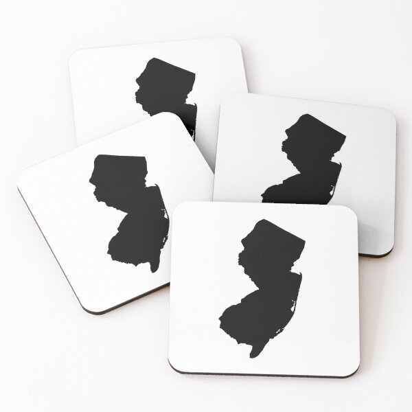 Item preview, New Jersey Map Silhouette – Minimal Black designed and sold by Paper Drip.