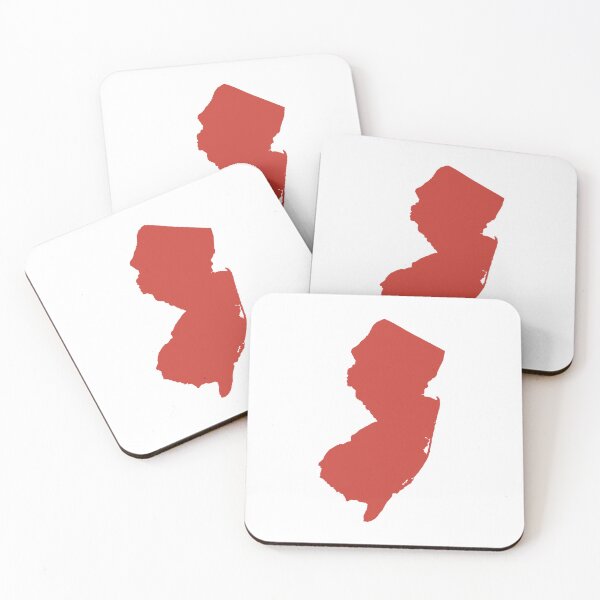 Item preview, New Jersey Map Silhouette – Minimal Maroon designed and sold by Paper Drip.