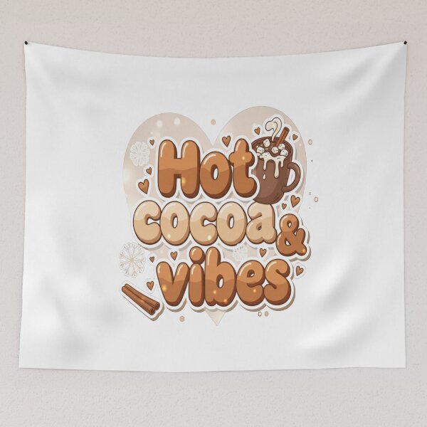 Item preview, Hot Cocoa & Vibes Aesthetic. Cozy Winter Mug & Holiday Quote Design designed and sold by Aarvya Fashion Club ( A.F.C ).