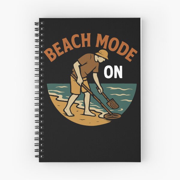 Item preview, Beach Mode On Treasure Hunting Metal Detecting designed and sold by LuminOrb.