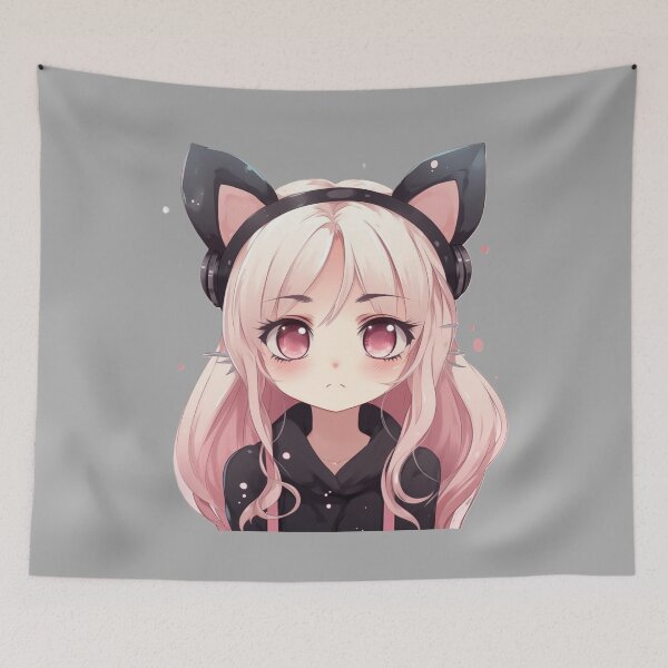 Item preview,  Anime kawaii black designed and sold by Kat's Design Hub.