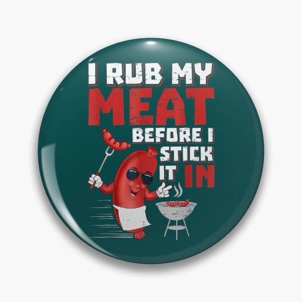 Item preview, BBQ Dad Offset Smoker Pit Accessoire I Rub My Meat Funny  designed and sold by shanapresset.