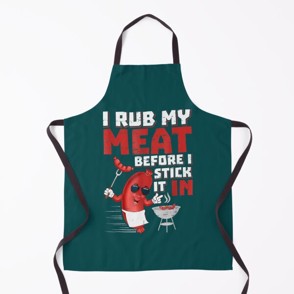 Item preview, BBQ Dad Offset Smoker Pit Accessoire I Rub My Meat Funny designed and sold by shanapresset.