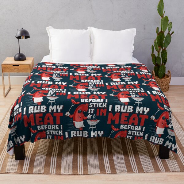 Item preview, BBQ Dad Offset Smoker Pit Accessoire I Rub My Meat Funny  designed and sold by shanapresset.