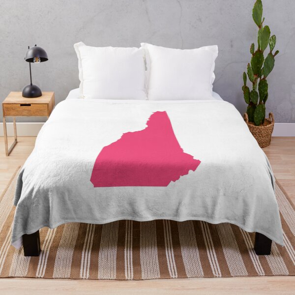 Item preview, New Hampshire Map Silhouette – Minimal Pink designed and sold by Paper Drip.