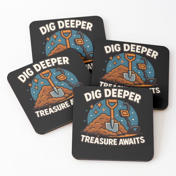 Item preview, Dig Deeper Treasure Awaits Funny Detectorist designed and sold by LuminOrb.