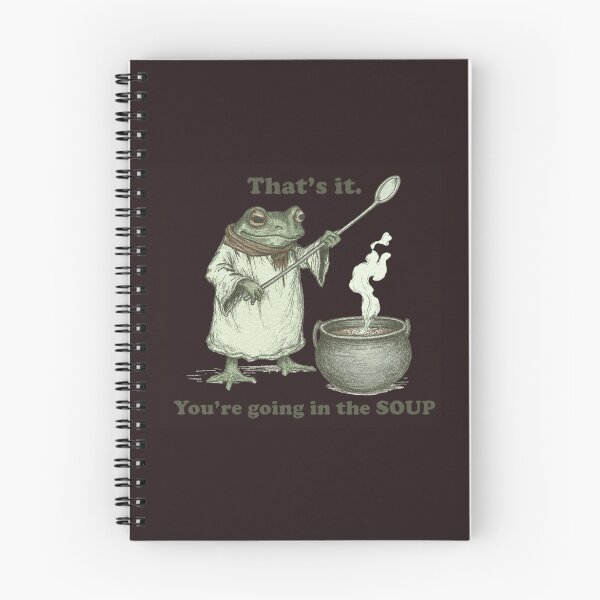 Item preview, Funny Frog Soup Shirt | Vintage Cottagecore Frog Cooking Meme Tee designed and sold by Printsouf.