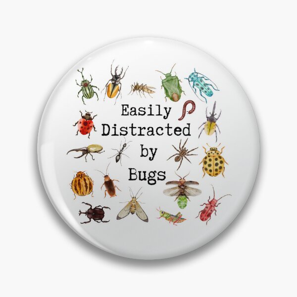 Item preview, Easily Distracted by Bugs designed and sold by stephenflashart.