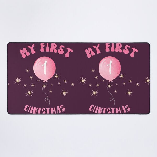 Item preview,   My First Christmas, Winter Christams Happy Holidays, Pink First Christmas, Birthday for the holidays designed and sold by KolorellaS.