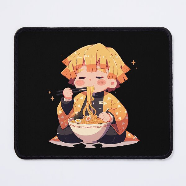Item preview, Zenitsu Agatsuma Demon Slayer Anime Kawaii Chibi Ramen Moment designed and sold by Raslbazola.