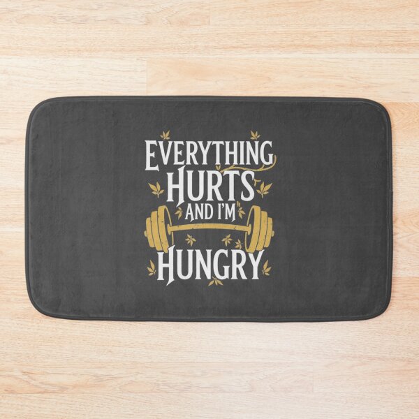 Item preview, Everything Hurts and I'm Hungry T-Shirt – Funny Fitness Humor, Vintage Gym Design designed and sold by zyntees.