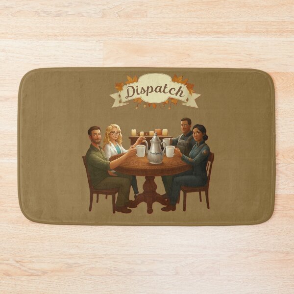 Item preview, Dispatch – Cozy Team Gathering Around Coffee Table designed and sold by DroolWorthyUS.