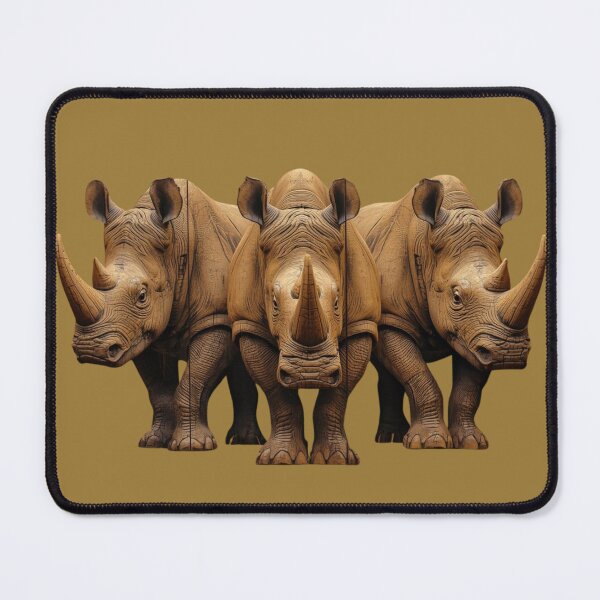 Item preview, Tribal Rhino Trio – Strength in Unity Art designed and sold by SavannaStrikes.